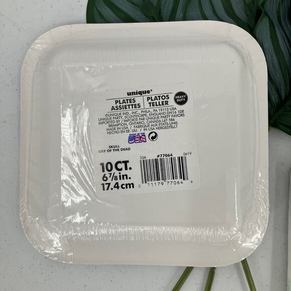 Unique Sugar Skull Day Of The Dead Halloween Paper Plates Napkins Party Pack Set - Picture 5 of 8